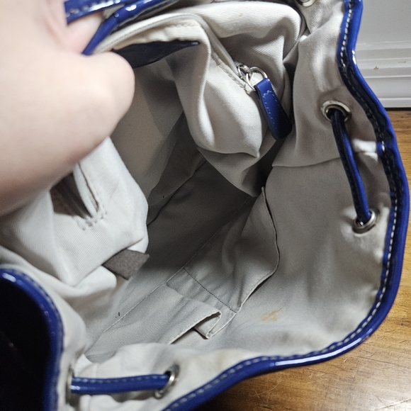 Coach Blue Pattern Backpack - Picture 5 of 5